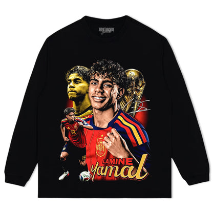 LAMINE YAMAL 2026 VINTAGE V2 TANK TOP & TEE & LONG SLEEVE & LAYERED LS & HOODIE