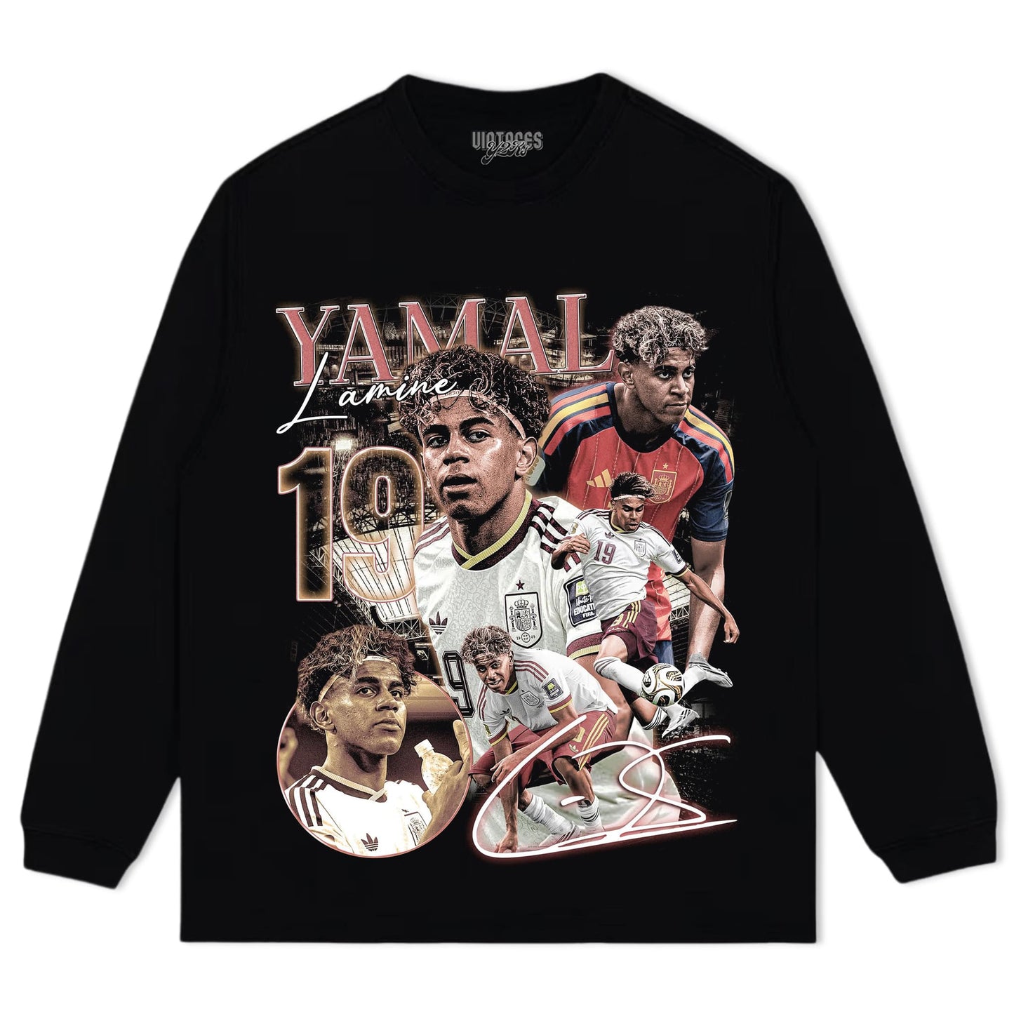 LAMINE YAMAL 2026 VINTAGE V3 TANK TOP & TEE & LONG SLEEVE & LAYERED LS & HOODIE
