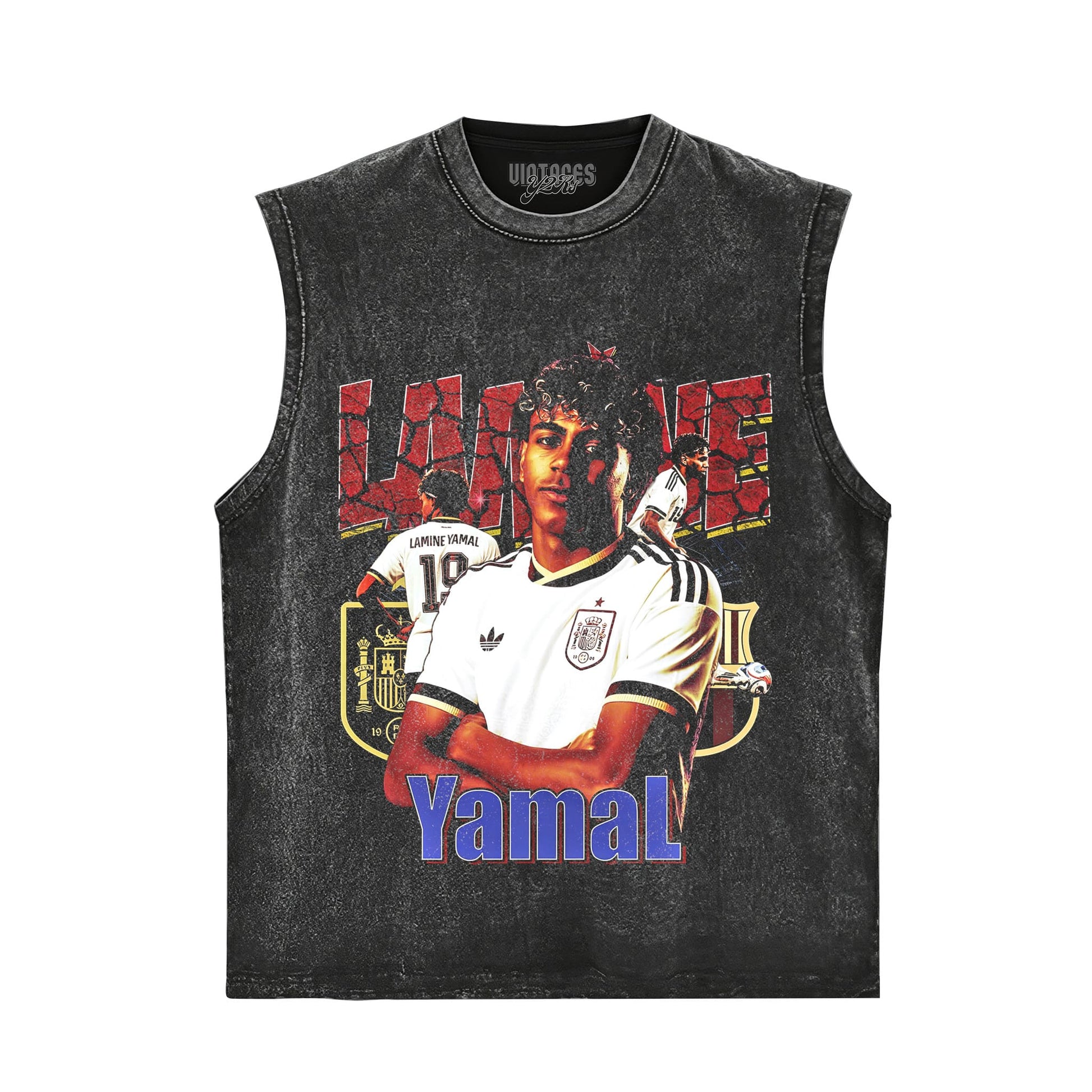 LAMINE YAMAL 2026 VINTAGE V4 TANK TOP & TEE & LONG SLEEVE & LAYERED LS & HOODIE