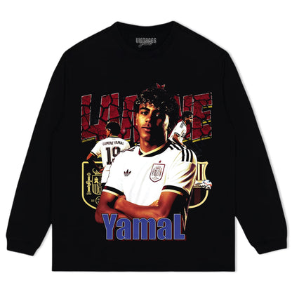 LAMINE YAMAL 2026 VINTAGE V4 TANK TOP & TEE & LONG SLEEVE & LAYERED LS & HOODIE