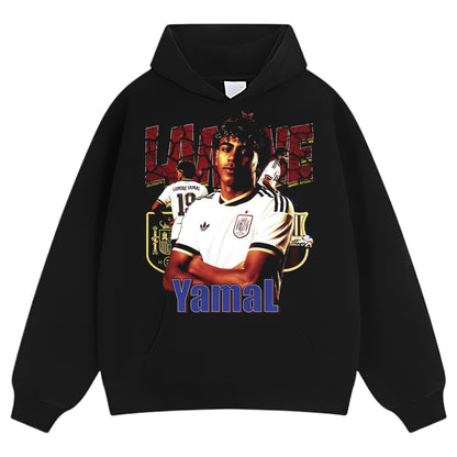 LAMINE YAMAL 2026 VINTAGE V4 TANK TOP & TEE & LONG SLEEVE & LAYERED LS & HOODIE