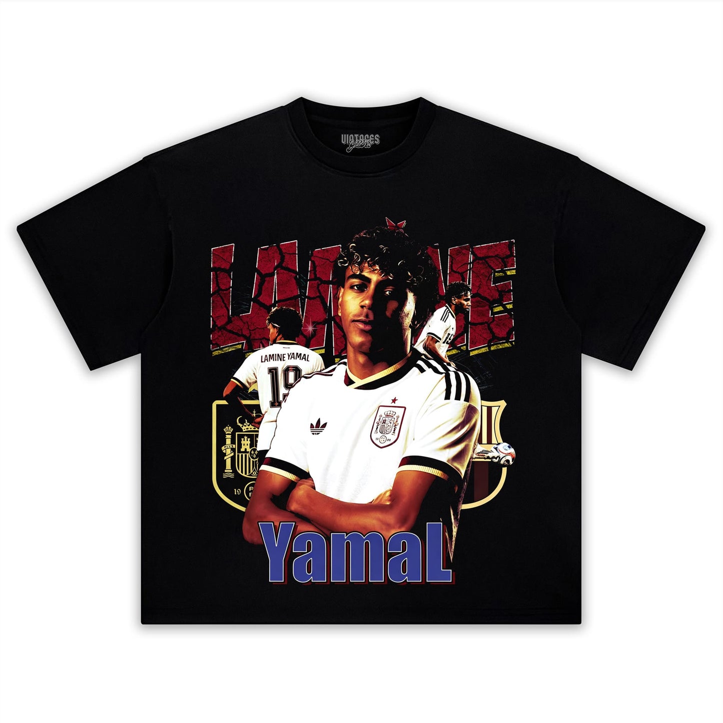 LAMINE YAMAL 2026 VINTAGE V4 TANK TOP & TEE & LONG SLEEVE & LAYERED LS & HOODIE
