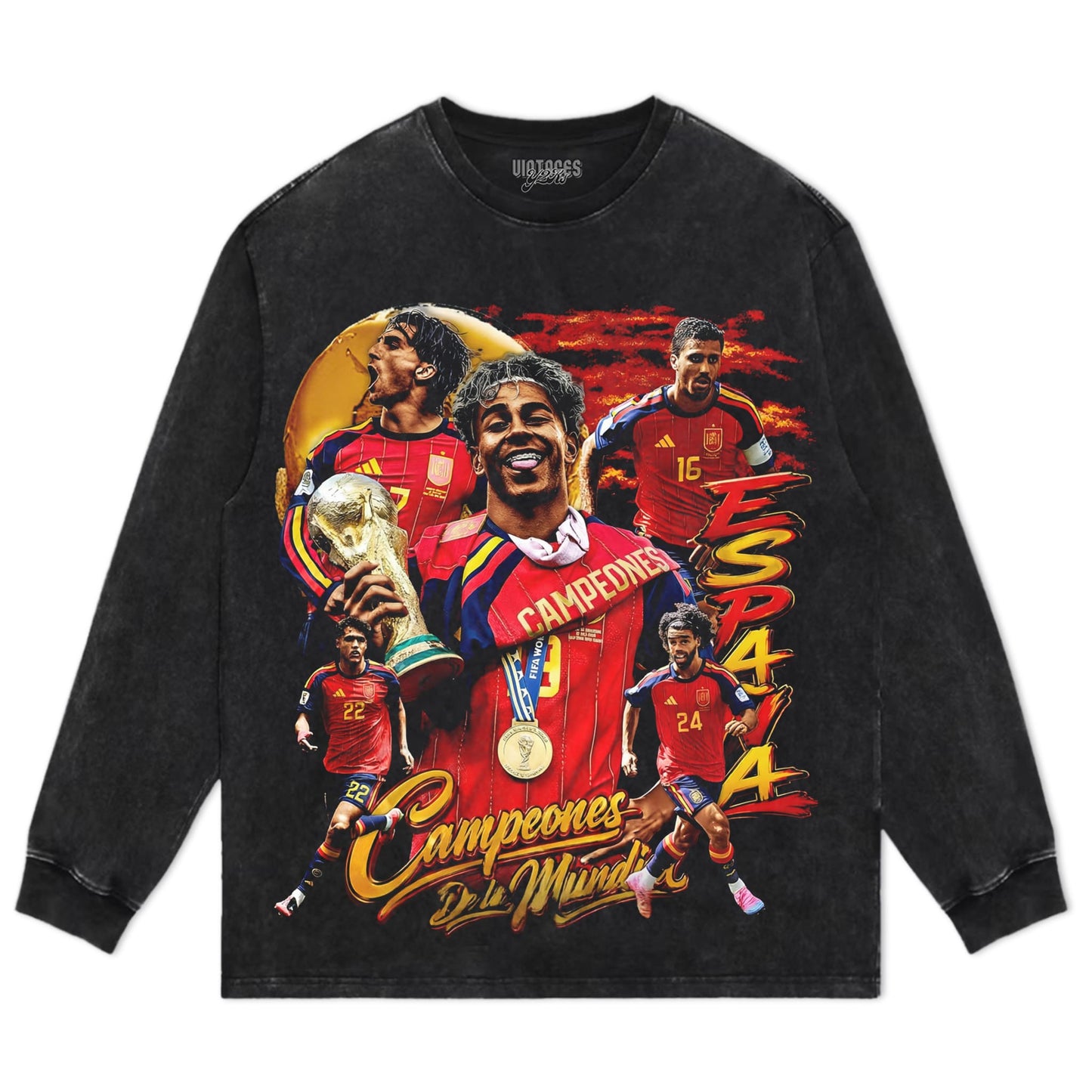 SPAIN - WC '26 CHAMPS V3 TANK TOP & TEE & LONG SLEEVE & LAYERED LS & HOODIE