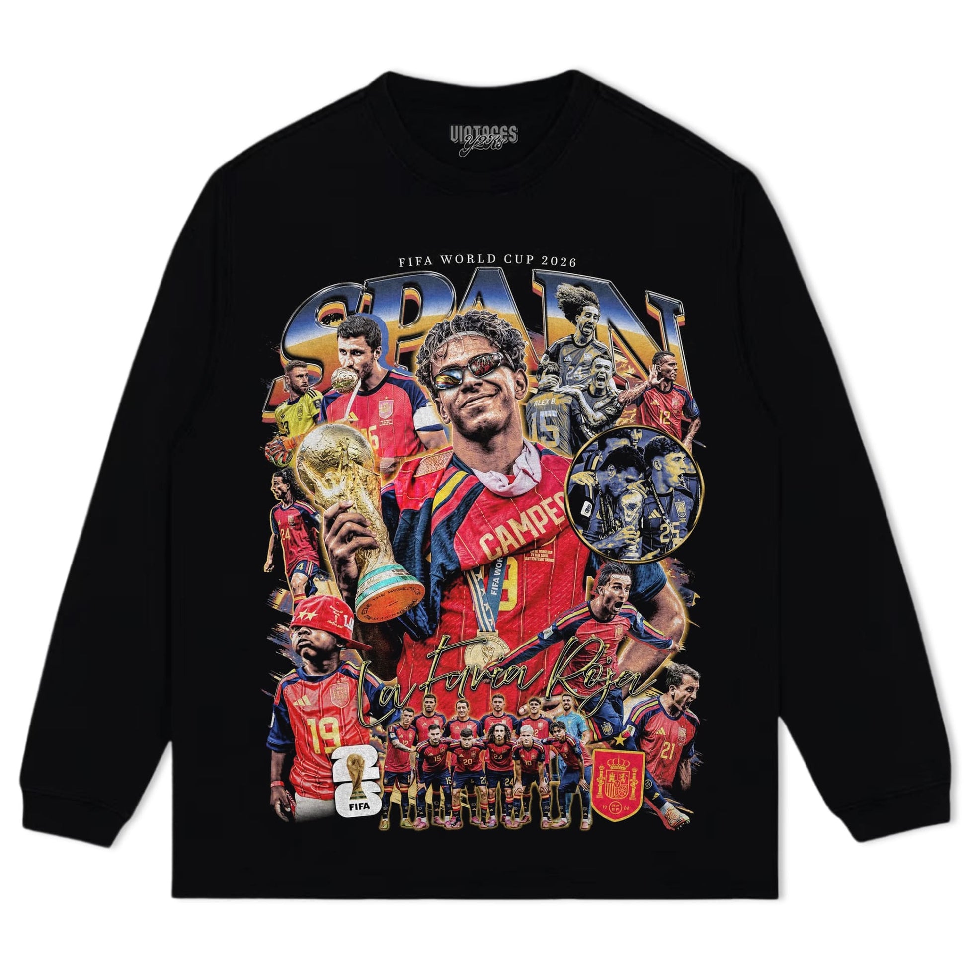 SPAIN - WC '26 CHAMPS V7 TANK TOP & TEE & LONG SLEEVE & LAYERED LS & HOODIE